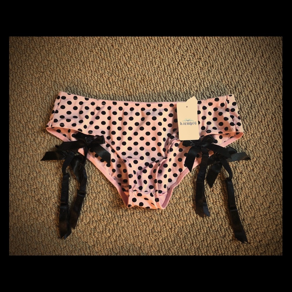Polka Dot Garter Belt Panties b.temp’d